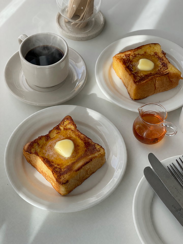 Cozy Breakfast of French Toast and Coffee