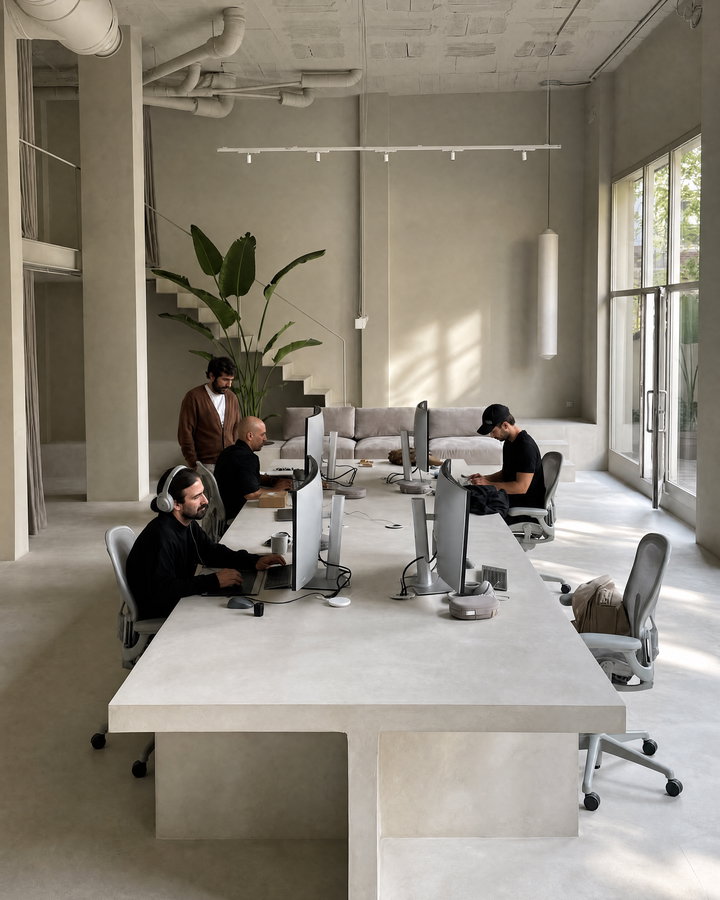Modern Minimalist Office Space