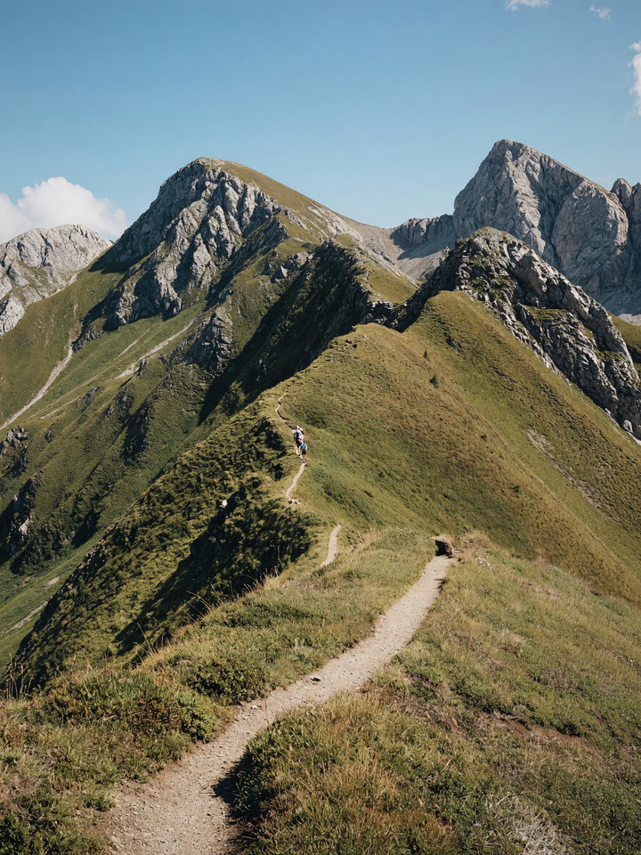 Mountain Landscape with Winding Path