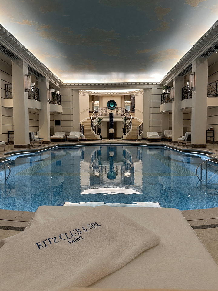 Luxurious Indoor Swimming Pool at Ritz Club & Spa Paris
