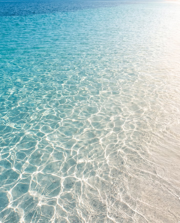 Crystal-Clear Turquoise Water at Serene Beach