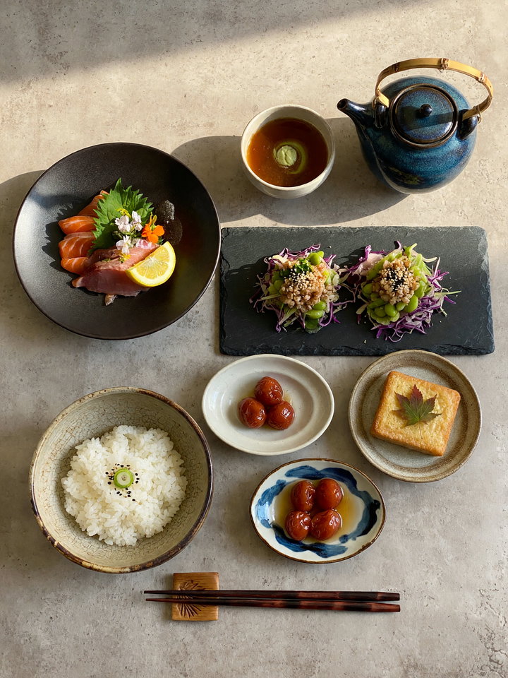 Artful Japanese Cuisine Arrangement