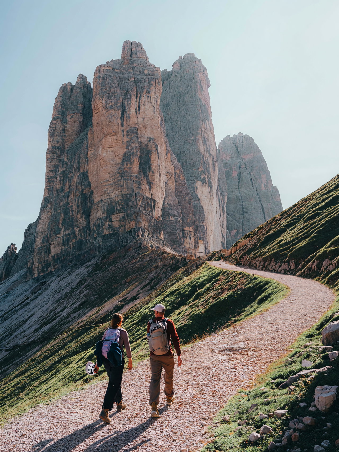 Hikers on Mountain Trail