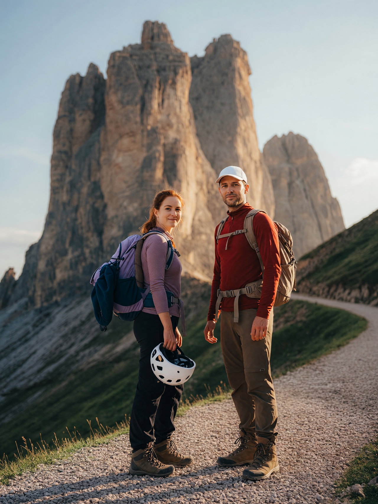 Hikers on Mountain Trail