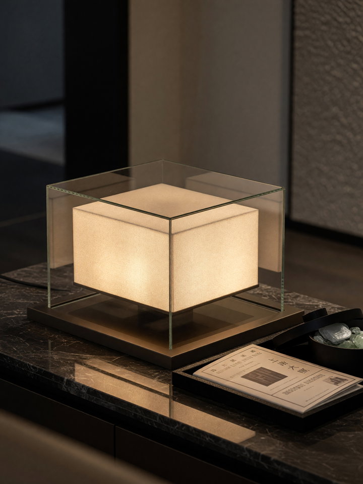 Modern Designer Lamp on Elegant Surface