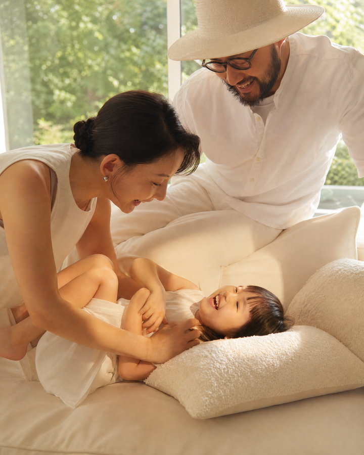Family Playtime in Natural Light
