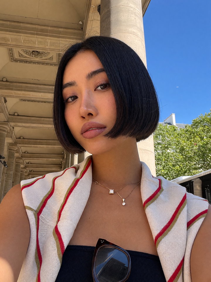 Selfie with Bob Hairstyle