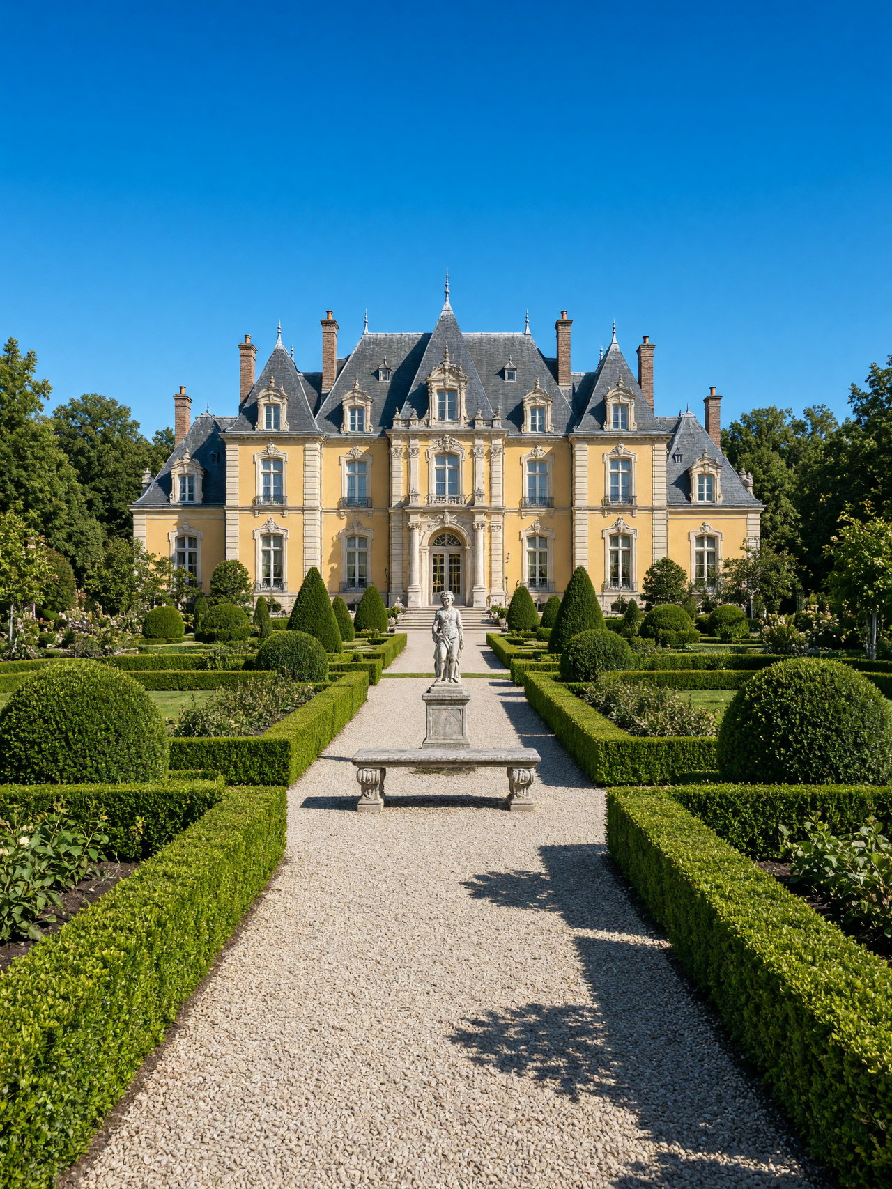 Grand Estate with Manicured Gardens