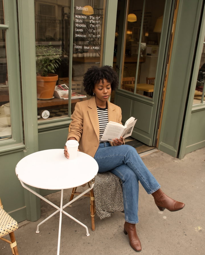 Reading at a Paris Cafe