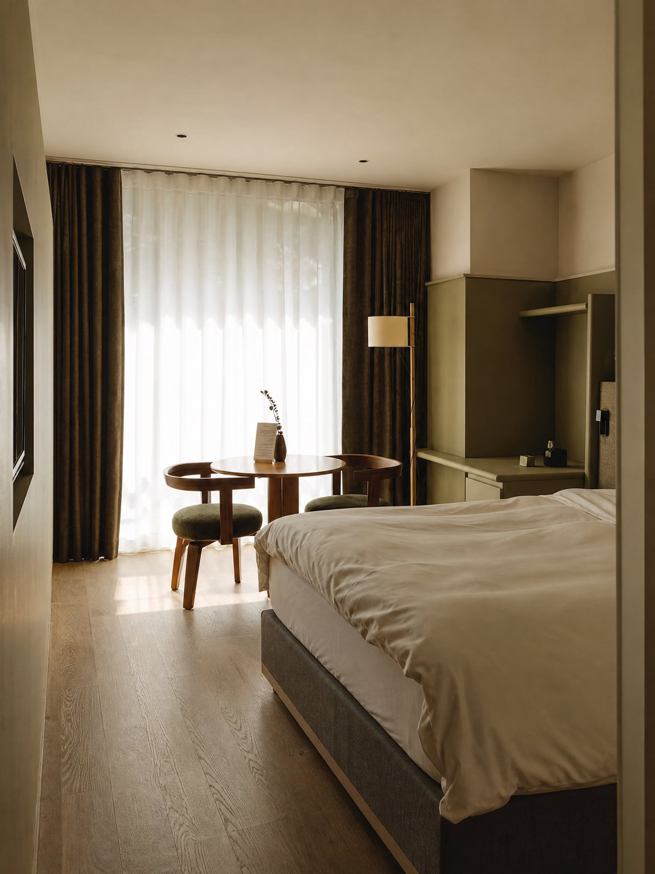 Boutique Hotel Room with Round Table