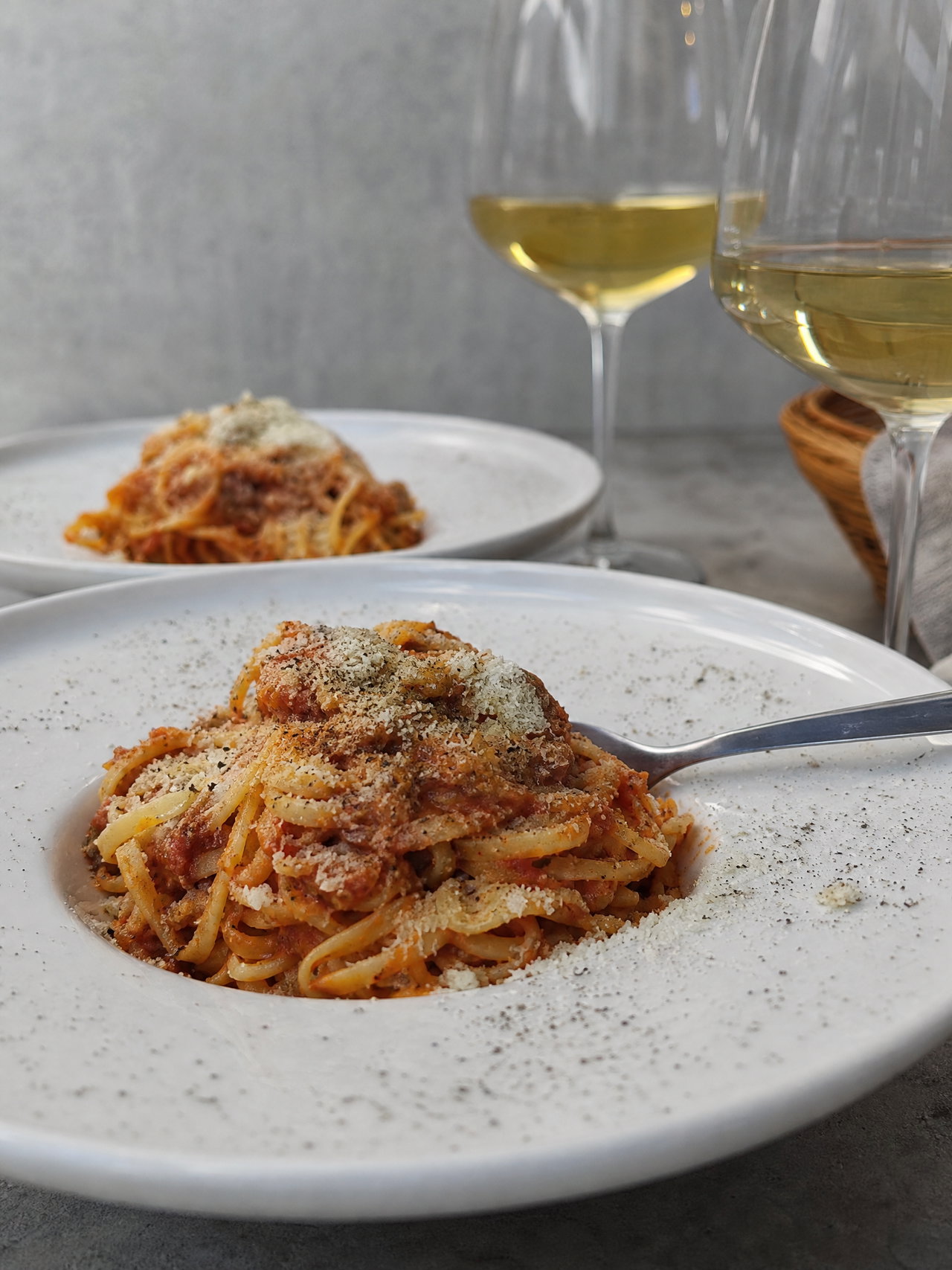 Tagliatelle al Ragu with Wine