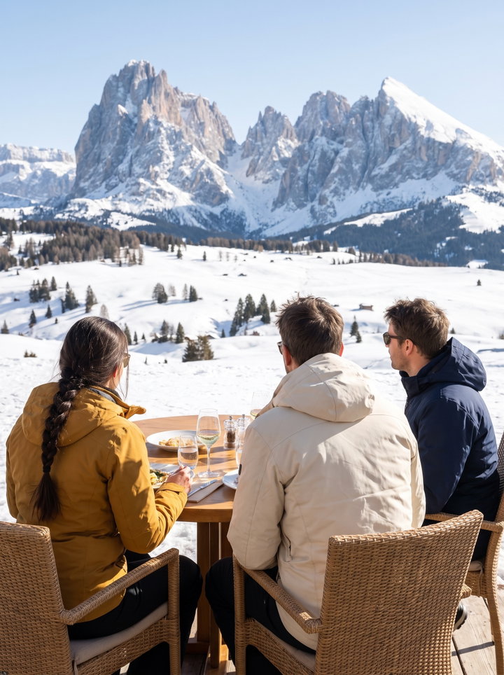 Friends Enjoying Lunch